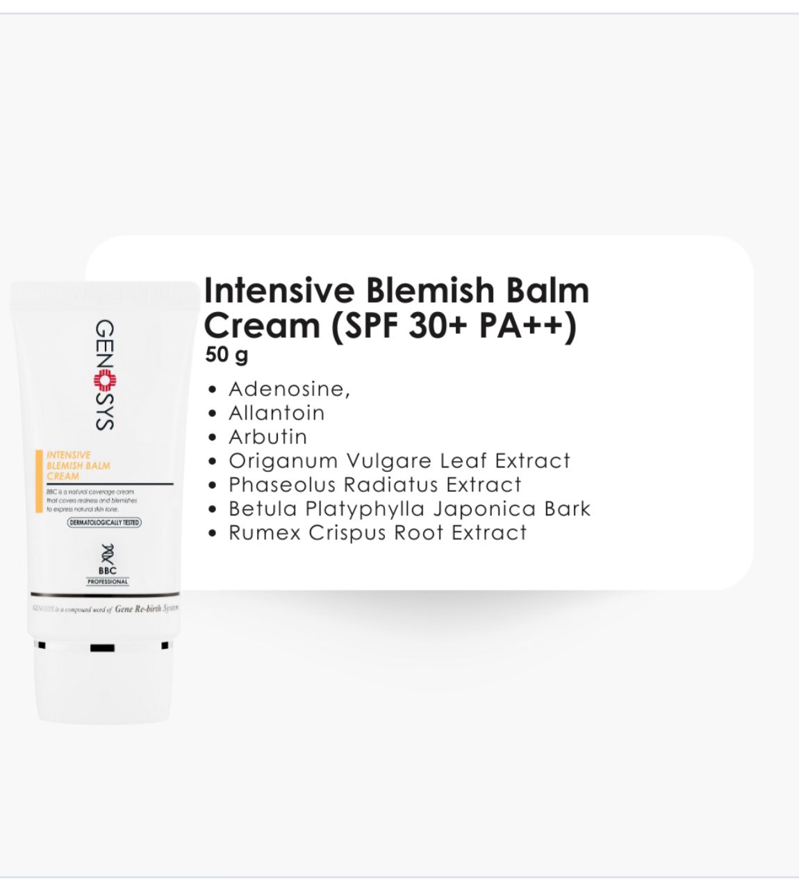 BBC (Blemish Balm Cream)